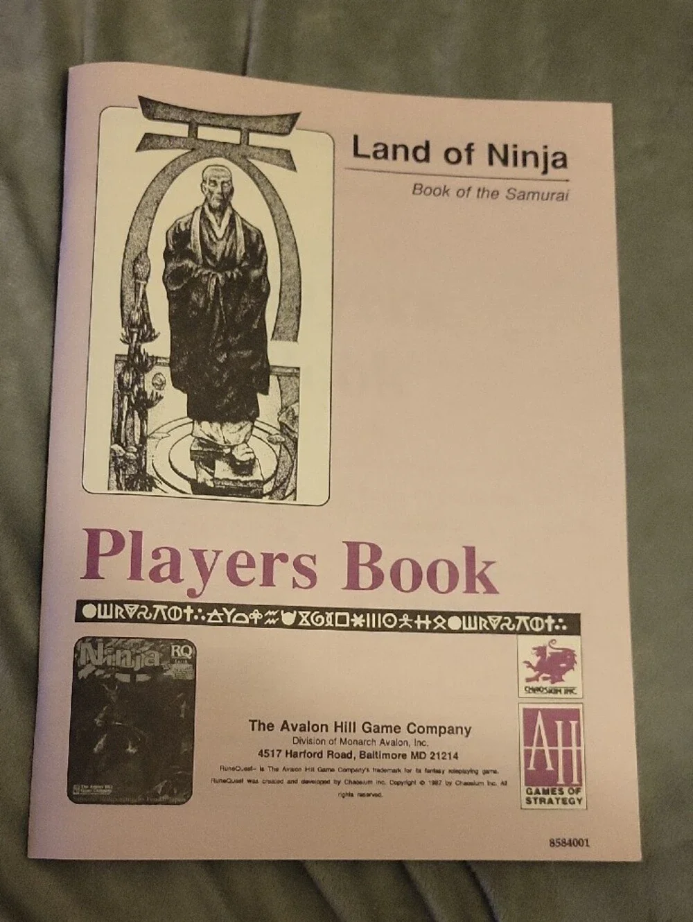 Land of Ninja Samurai Roleplaying Game - Purple